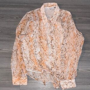 Calvin Klein button up blouse